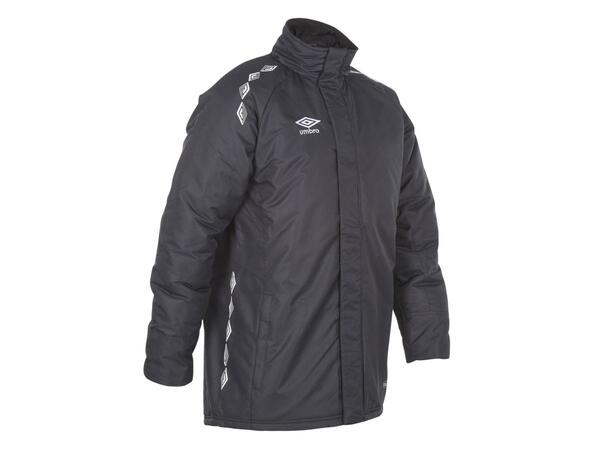 UMBRO UX-1 Team jacket jr Sort 140 Funksjonell lang vattert lagjakke 